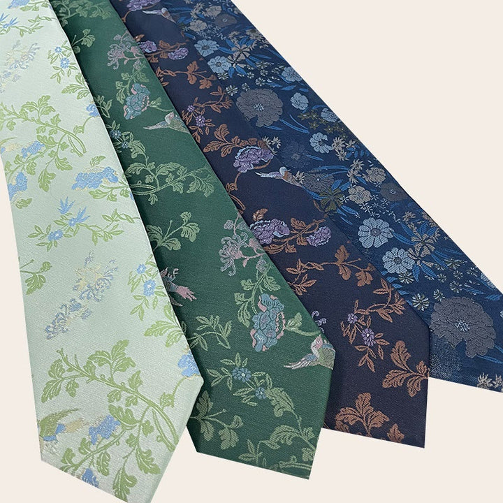 Men's Holiday Style Floral Polyester Necktie - image 4