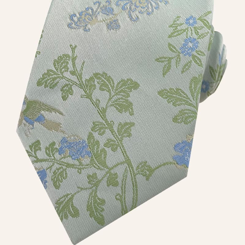Men's Holiday Style Floral Polyester Necktie - image 7