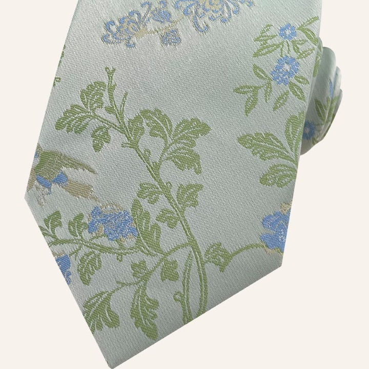 Men's Holiday Style Floral Polyester Necktie - image 7