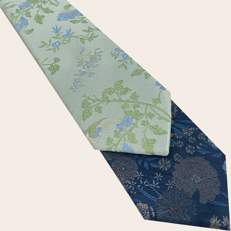 Men's Holiday Style Floral Polyester Necktie - image 5