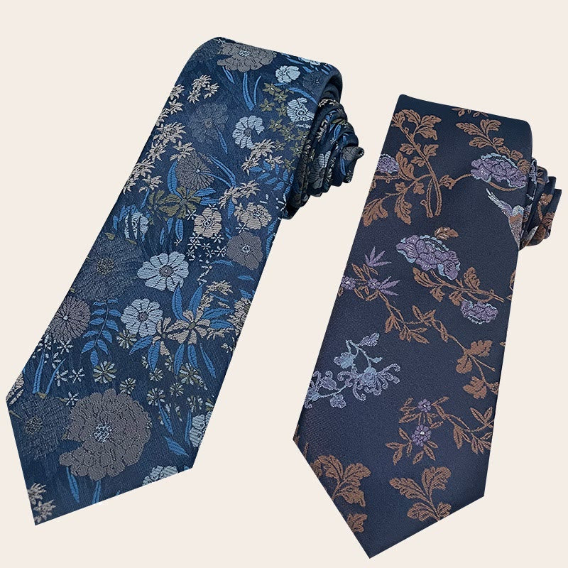 Men's Holiday Style Floral Polyester Necktie - image 4