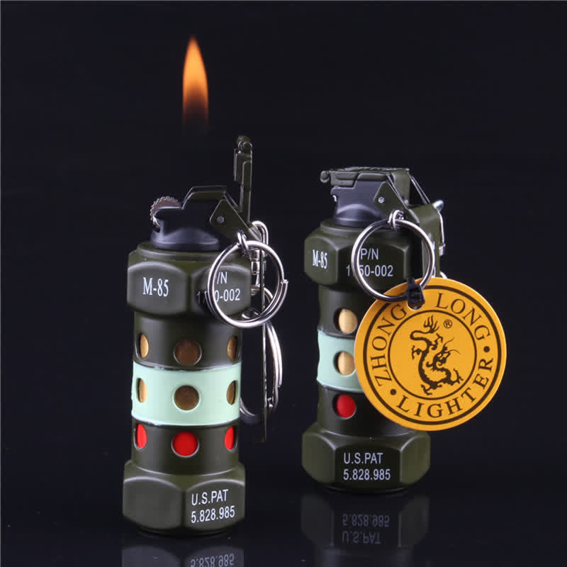 Creative Innovative Shape Mini Metal Butane Lighter - Grenade #2 - image 22