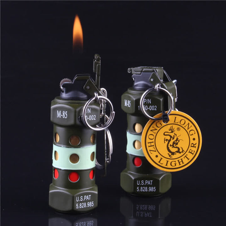 Creative Innovative Shape Mini Metal Butane Lighter - Grenade #2 - image 22