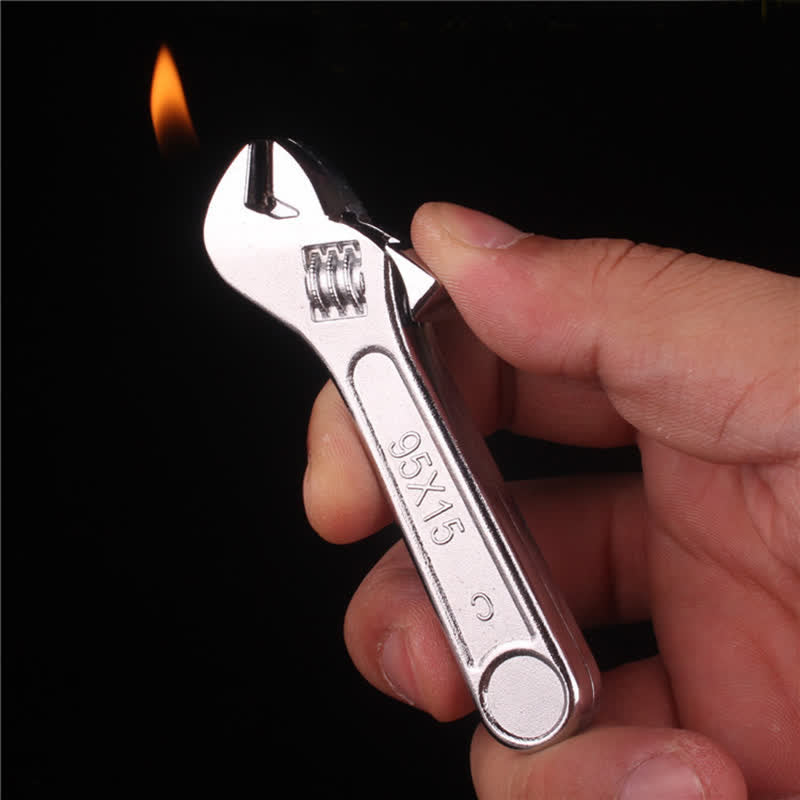 Creative Innovative Shape Mini Metal Butane Lighter - Wrench - image 30