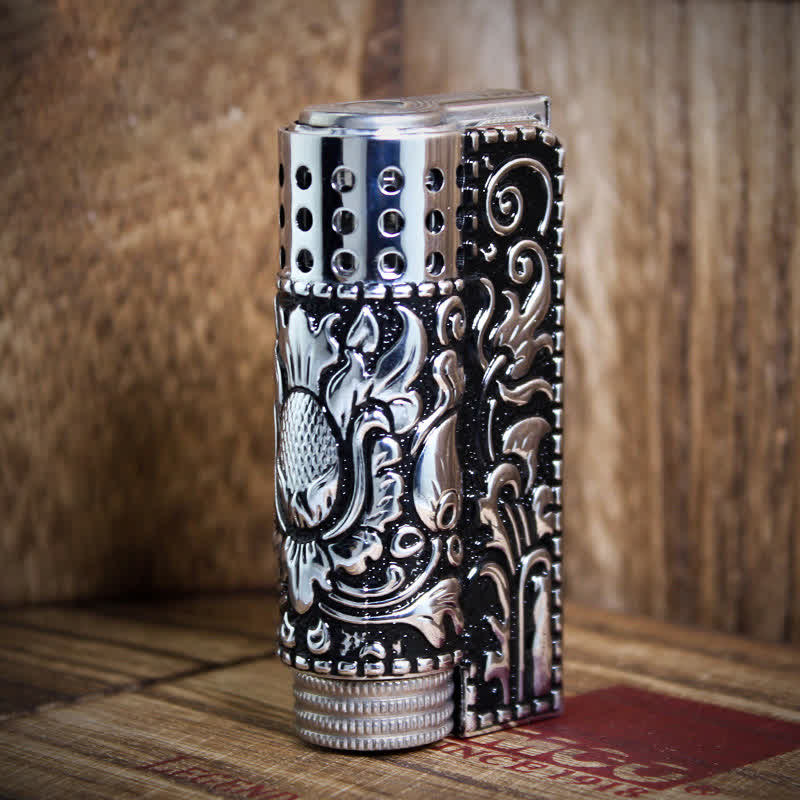 Shell Refillble Image Embossed Dragon Detachable Shell Refillable Kerosene Lighter – uk ...