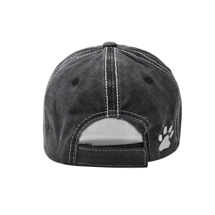 Dog Vibes Only Embroidered Washed Baseball Cap