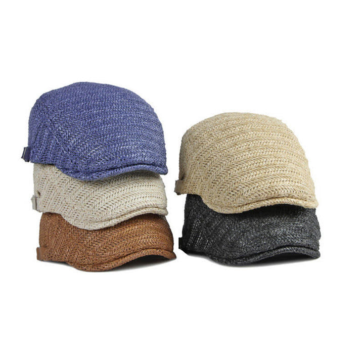 Summer Sunshade Weave Beret Cap - image 1