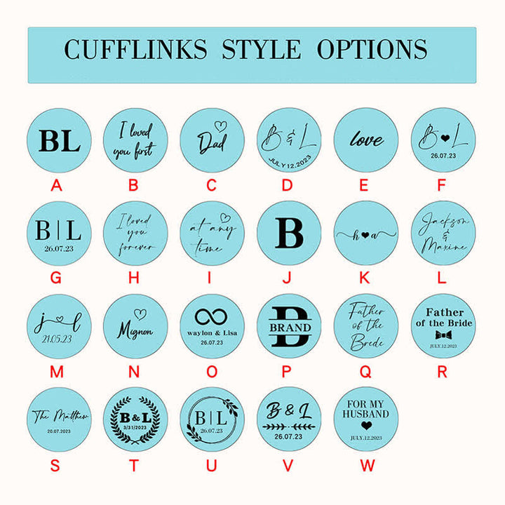 Men's Custom Engraving Box Surface Wedding Day Wooden Cufflinks Set - image 2