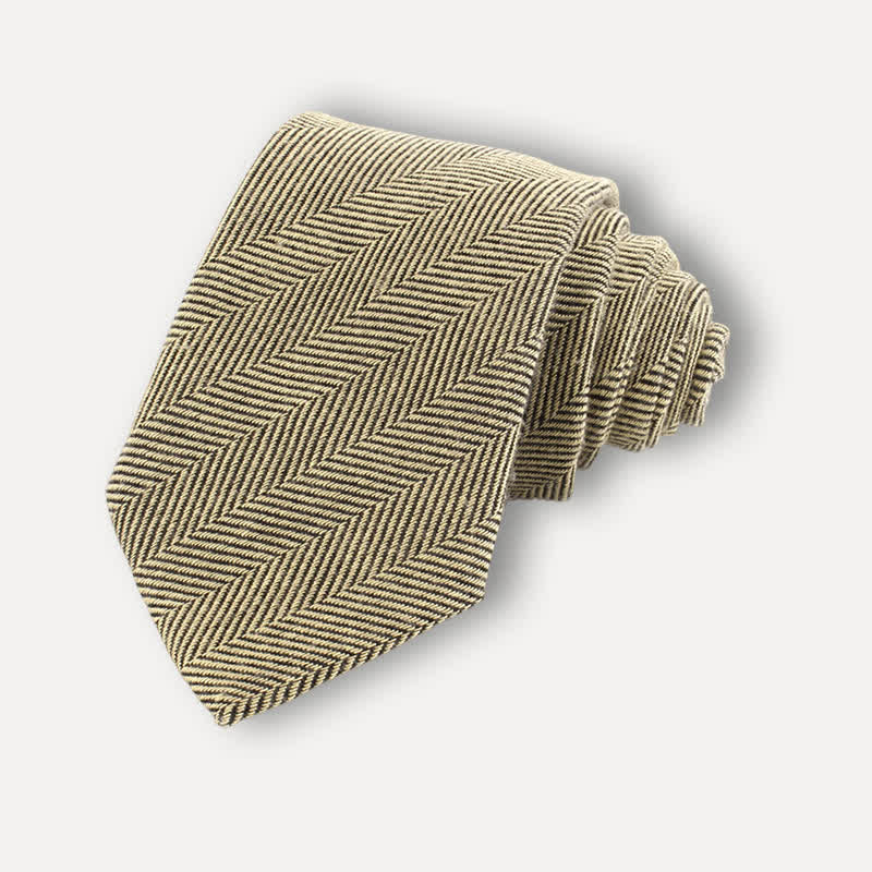 Men's British Soft Wool-like Striped Necktie - Style #1 - image 2