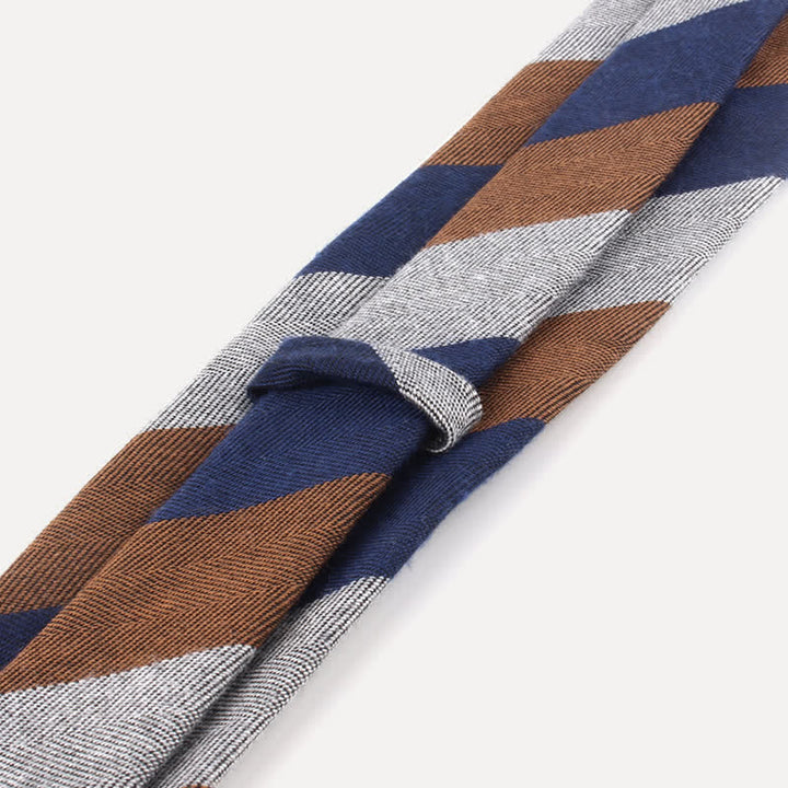 Men's British Soft Wool-like Striped Necktie - image 12