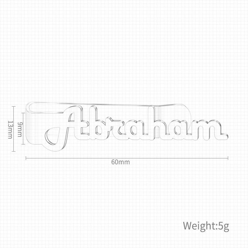 Custom Your Name Business Wedding Accessories Metal Tie Bar - image 3