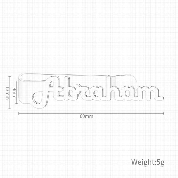 Custom Your Name Business Wedding Accessories Metal Tie Bar - image 3