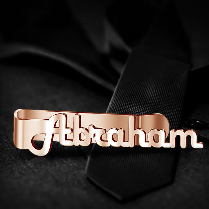 Custom Your Name Business Wedding Accessories Metal Tie Bar - image 5