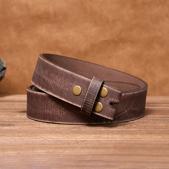 Round Custom Engraved Name Monogram DIY Buckle Leather Belt - Silver - Brown Distressed Belt - 42 - image 8