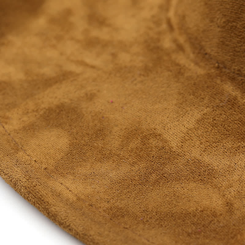 Punk Golden Metal Chain All-Season Suede Velvet Cowboy Hat - image 4