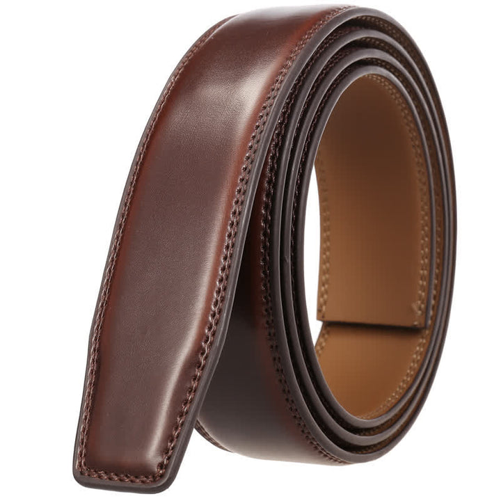 Personalized Gift Idea Custom DIY Automatic Buckle Leather Belt - Silver-Custom - Brown - 46 - image 15