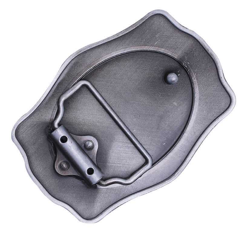 Antique Silver Custom Monogram Name DIY Buckle Leather Belt - image 4