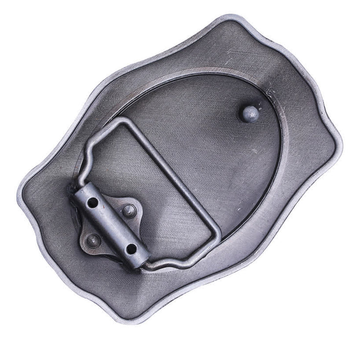 Antique Silver Custom Monogram Name DIY Buckle Leather Belt - image 4