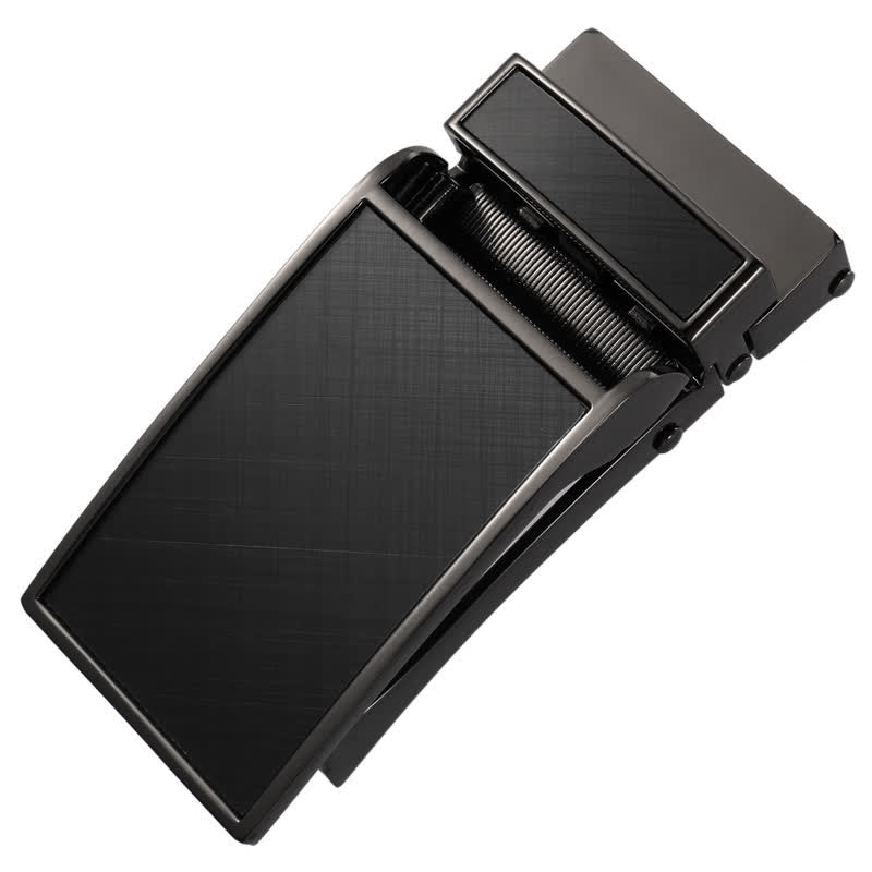 Black Personalized Gift Idea Custom DIY Automatic Buckle Leather Belt - Black-Custom - Without Belt - Not Included Belt - image 1