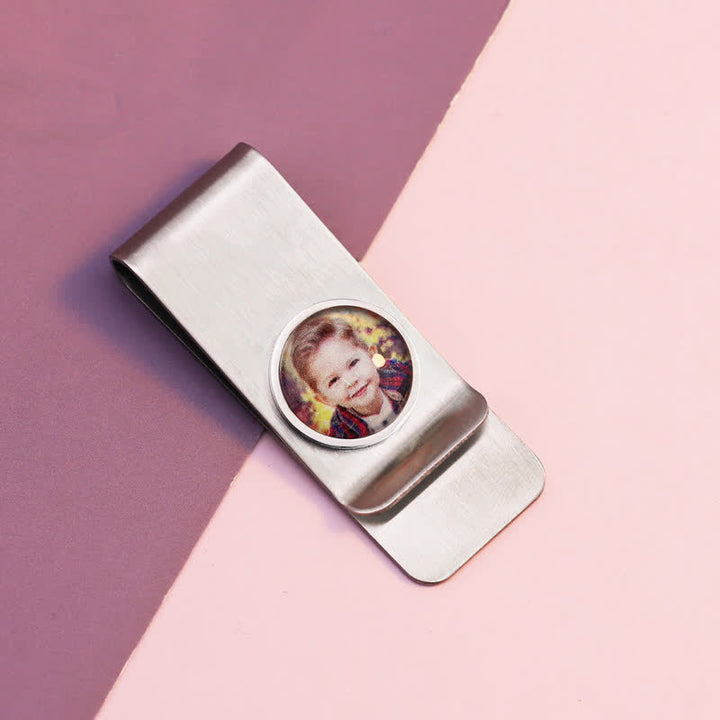 Custom Color Photo Wedding Gift Idea Money Clip - image 4