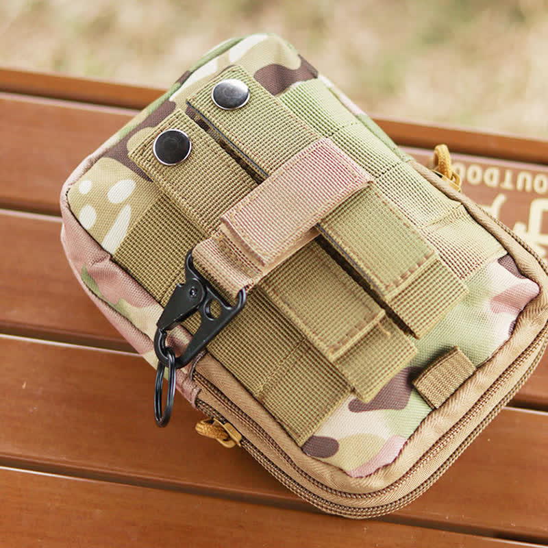 Touch Fastener Webbing Tactic Belt Loop Nylon Keychain - image 3