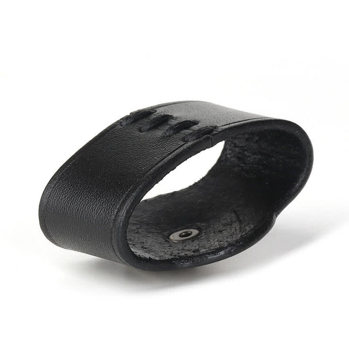Waist Decoration Real Leather Belt Loop Fixing Ring