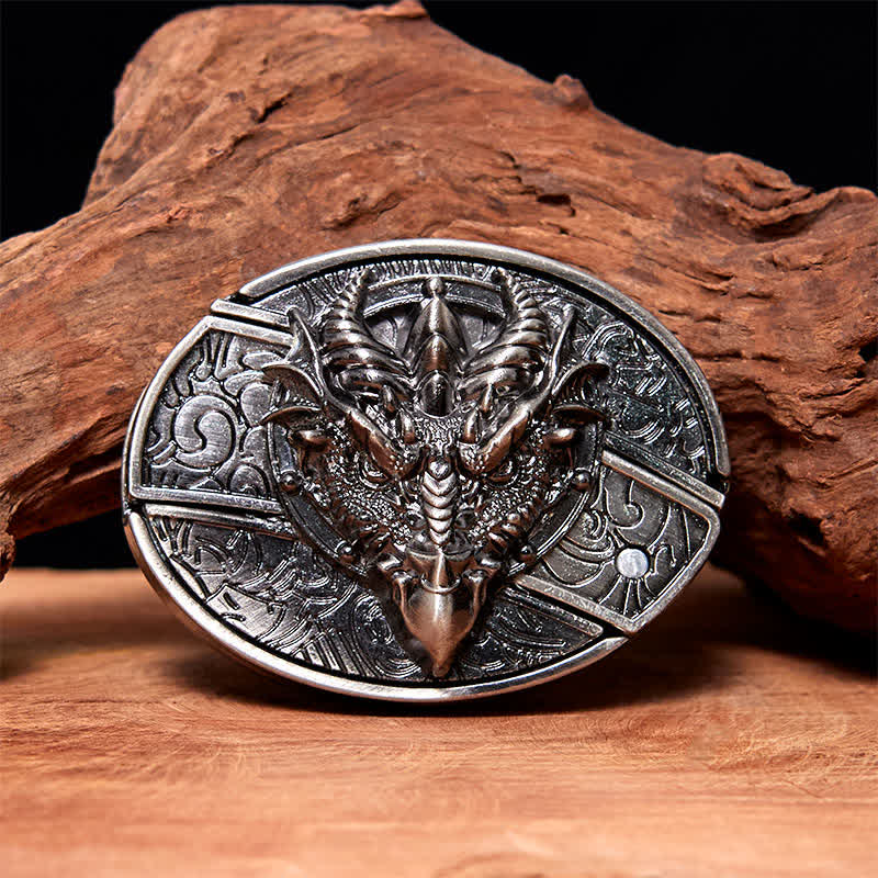 Men's DIY Sharp Dragon Hidden Folding Knife Leather Belt - Sharp Dragon - Without Belt - Not Included Belt - image 0