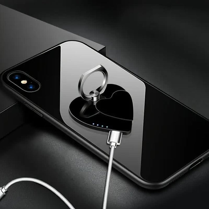 Heart Phone Stand Ring Buckle Rechargeable Electric Lighter