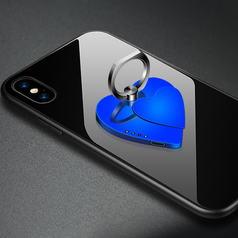 Heart Phone Stand Ring Buckle Rechargeable Electric Lighter