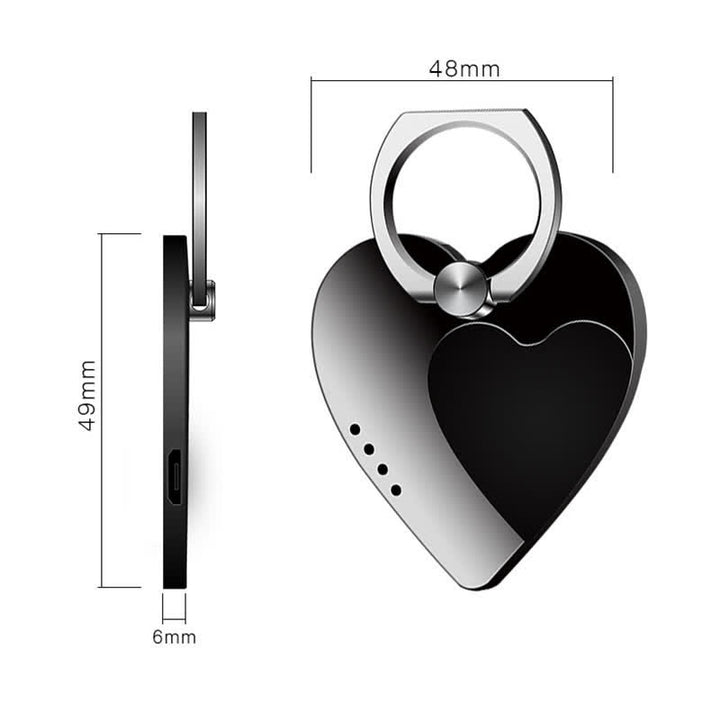 Heart Phone Stand Ring Buckle Rechargeable Electric Lighter