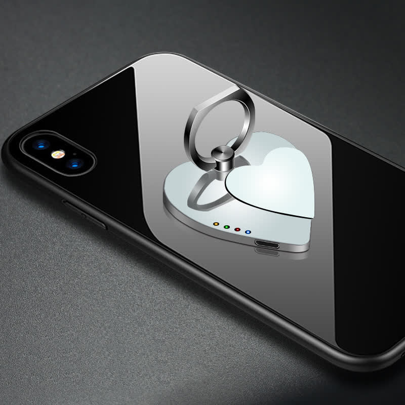 Heart Phone Stand Ring Buckle Rechargeable Electric Lighter
