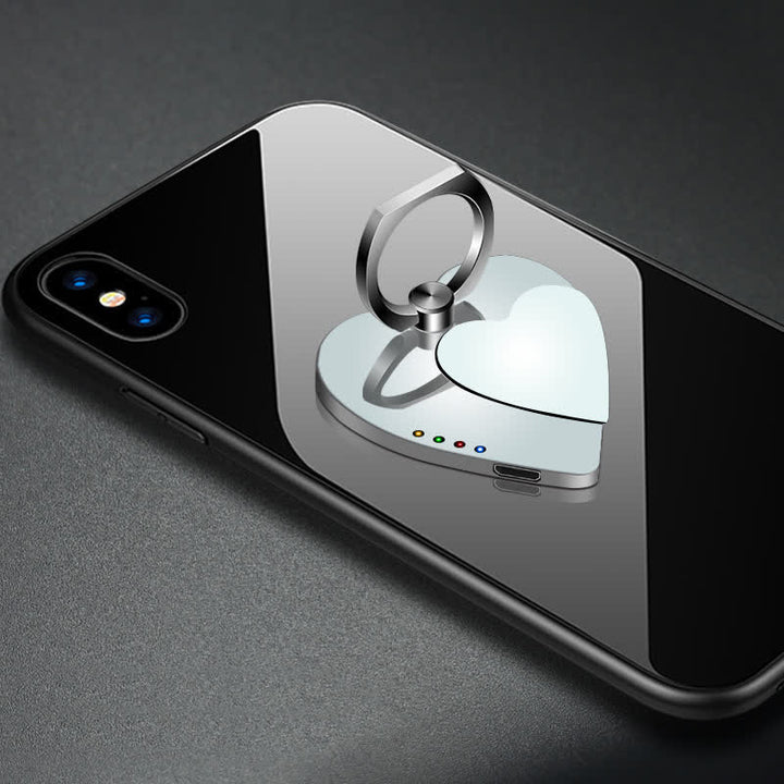 Heart Phone Stand Ring Buckle Rechargeable Electric Lighter