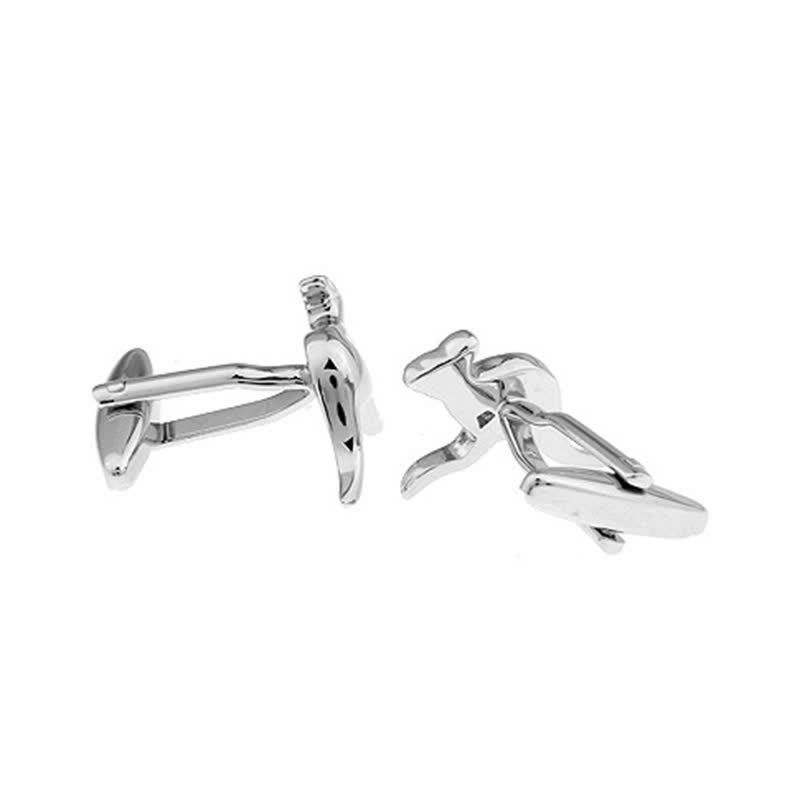 Men's 1 Pair Cute Kangaroo Silver-Tone Cufflinks - image 2