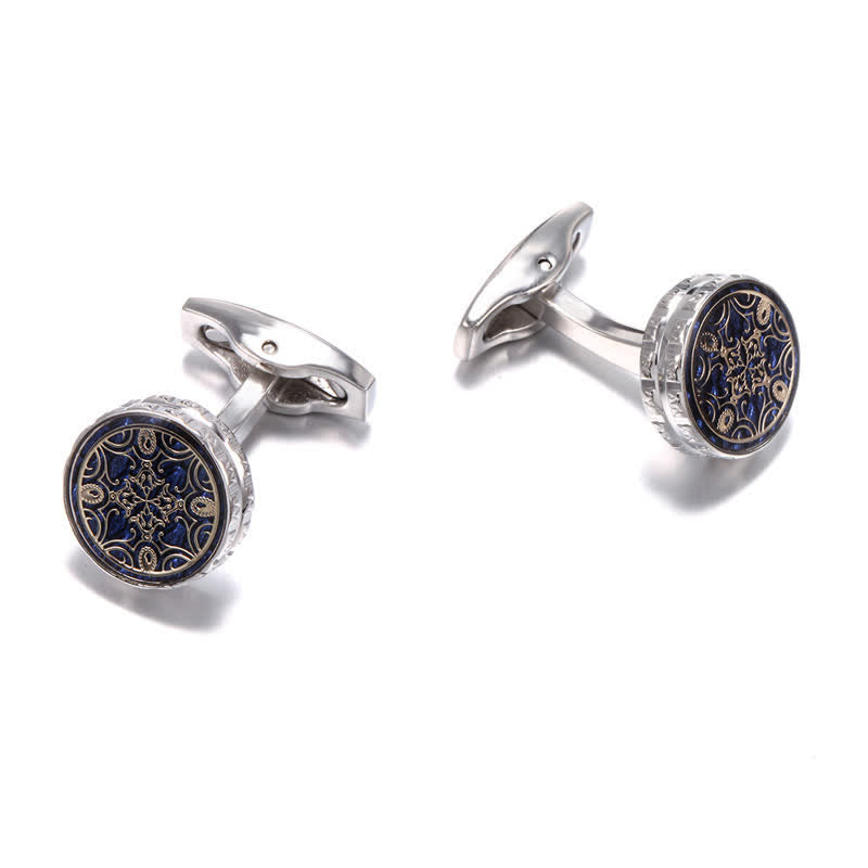 Men's 1 Pair Novelty Floral Pattern Design Cufflinks - image 2