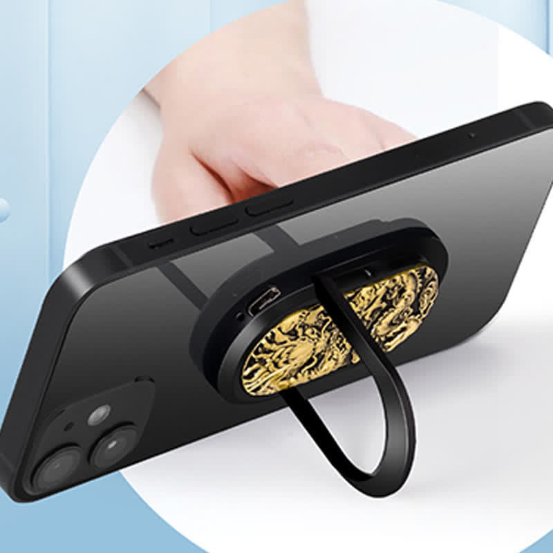 Dragon Tiger Phone Holder Ring Buckle Rechargeable Electric Lighter