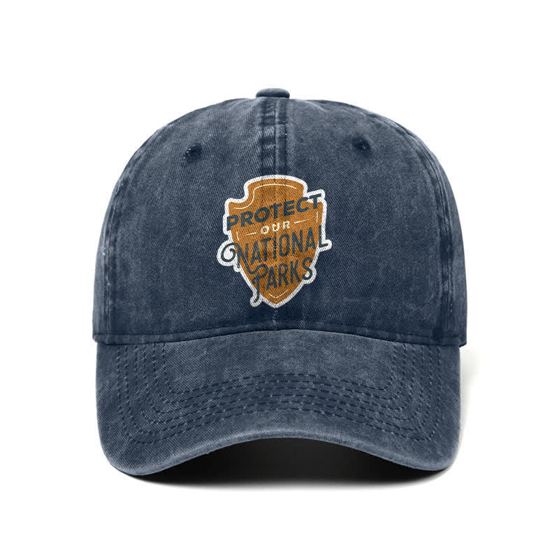 Camping Protect Our National Parks Adjustable Baseball Cap