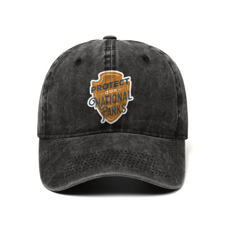 Camping Protect Our National Parks Adjustable Baseball Cap