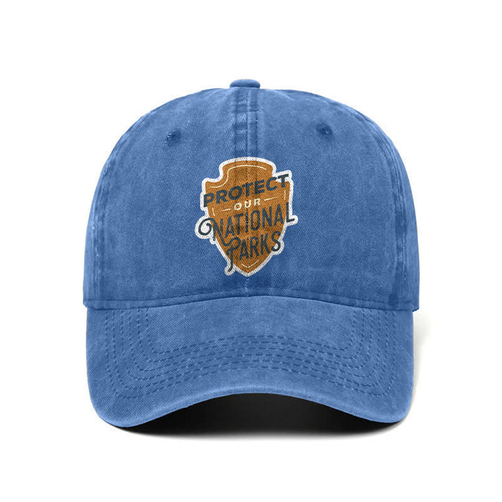 Camping Protect Our National Parks Adjustable Baseball Cap