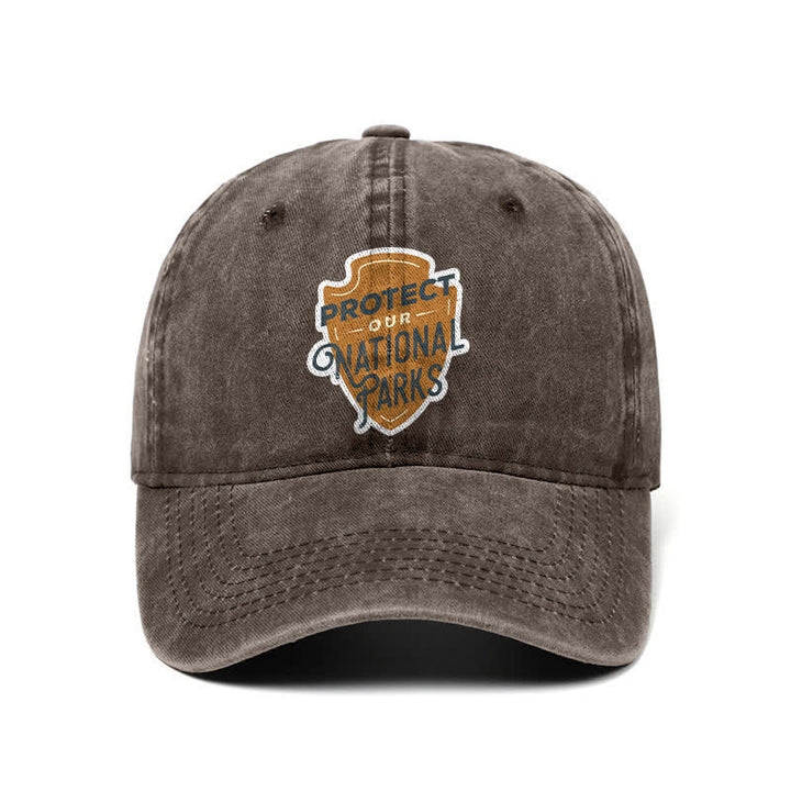 Camping Protect Our National Parks Adjustable Baseball Cap