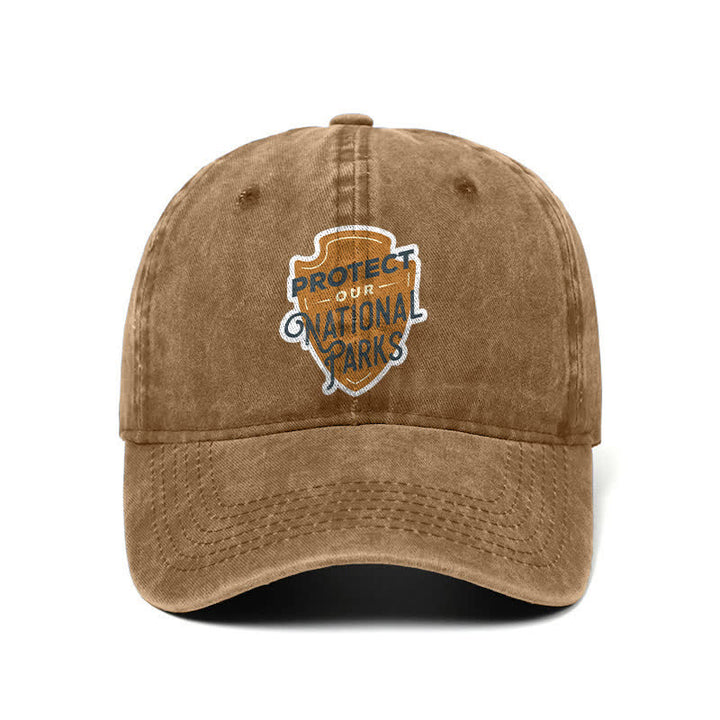 Camping Protect Our National Parks Adjustable Baseball Cap