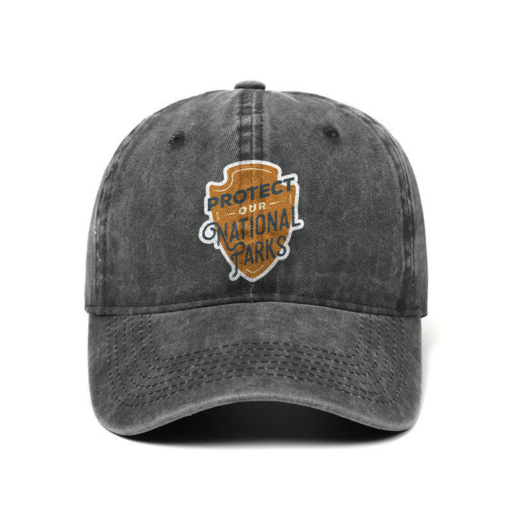 Camping Protect Our National Parks Adjustable Baseball Cap