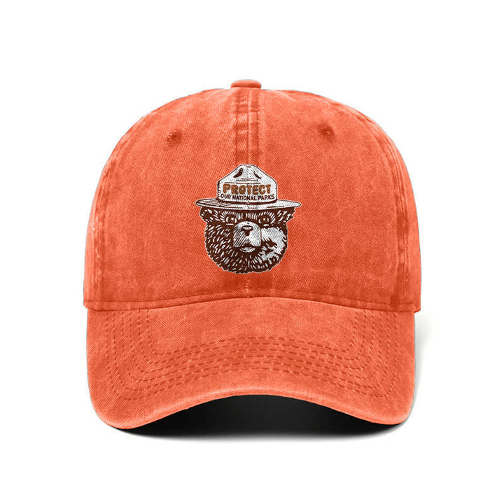 Bear Protect Our National Parks Adjustable Baseball Cap