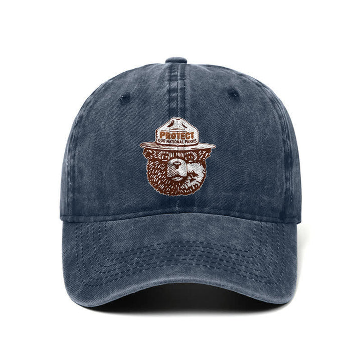 Bear Protect Our National Parks Adjustable Baseball Cap