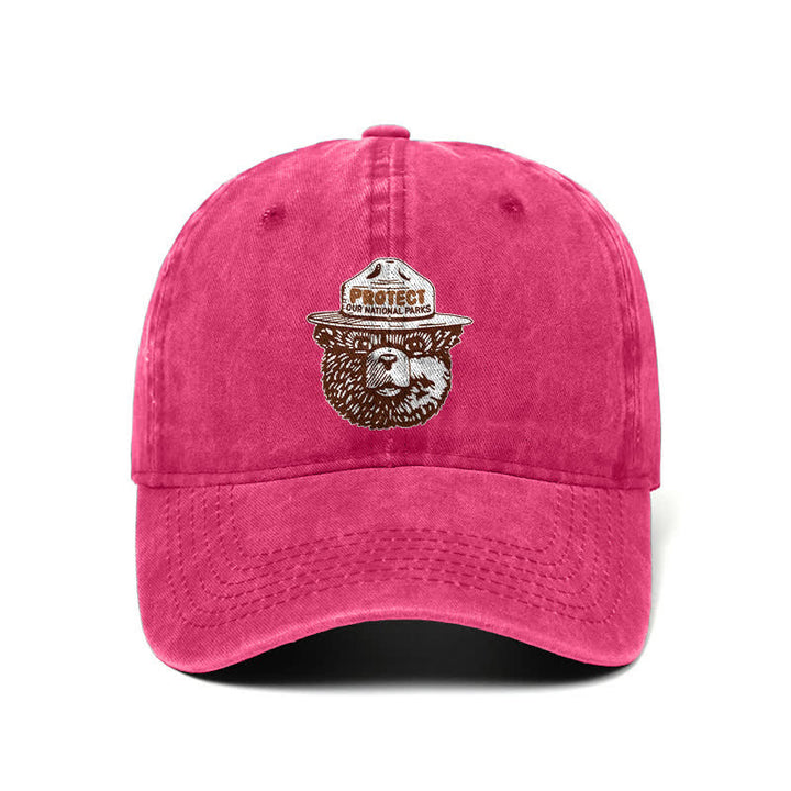 Bear Protect Our National Parks Adjustable Baseball Cap