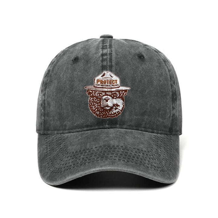 Bear Protect Our National Parks Adjustable Baseball Cap
