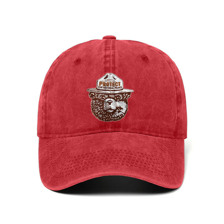 Bear Protect Our National Parks Adjustable Baseball Cap