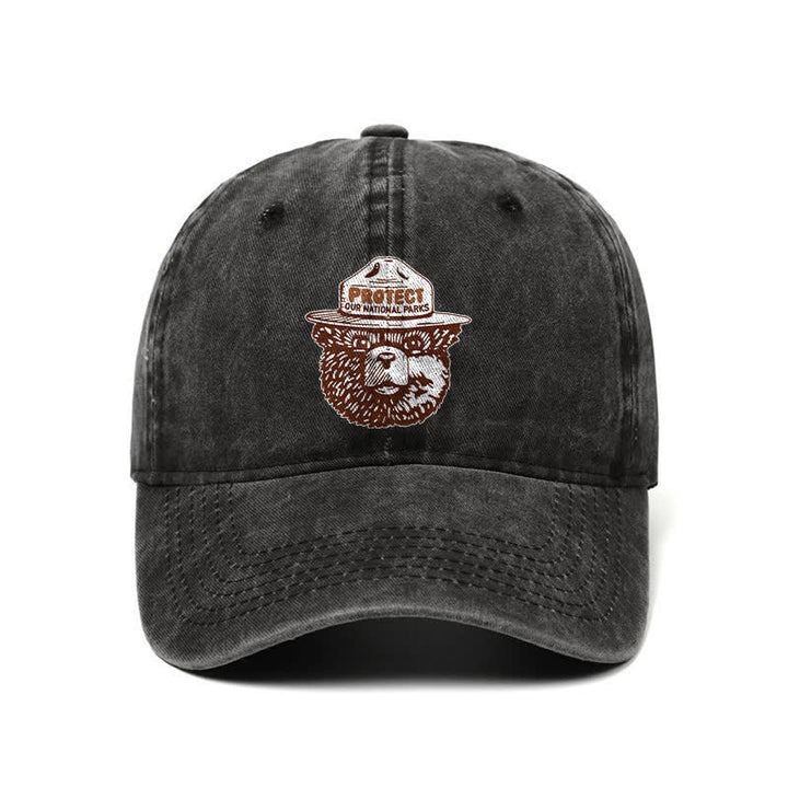 Bear Protect Our National Parks Adjustable Baseball Cap