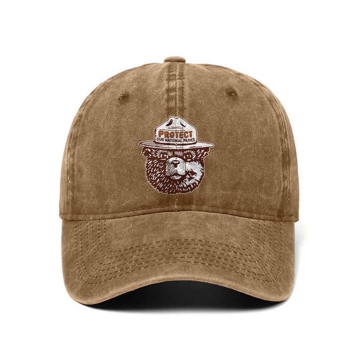 Bear Protect Our National Parks Adjustable Baseball Cap
