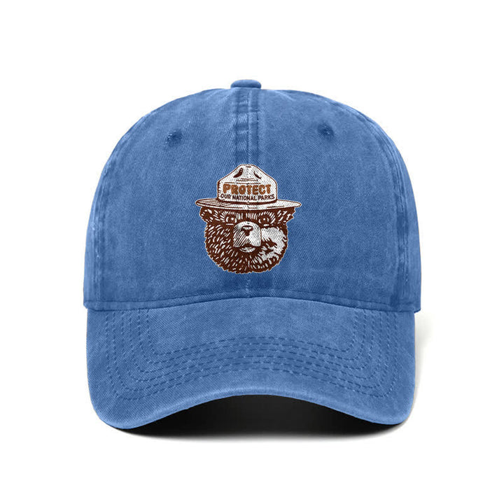 Bear Protect Our National Parks Adjustable Baseball Cap