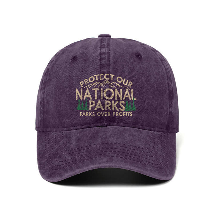 Protect Our National Parks, Parks Over Profit Adjustable Baseball Cap